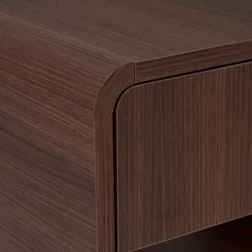 Zavio Sengebord 45x45x40 cm - Milano Walnut - Møbler - Borde - Aflastningsbord - Sengebord