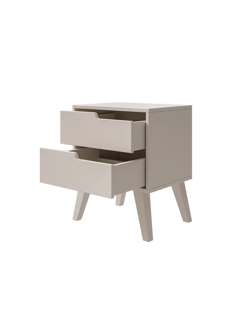 Zelto Sengebord 45 cm Højre - Kashmir (lys beige) - Møbler - Borde - Aflastningsbord - Sengebord