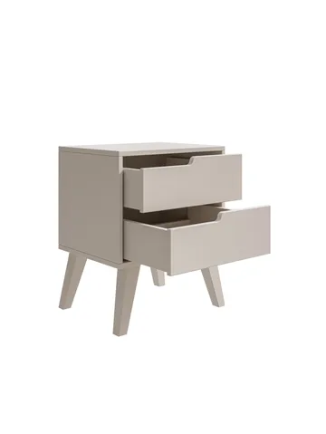 Zelto Sengebord 45 cm Venstre - Kashmir (lys beige) - Møbler - Borde - Aflastningsbord - Sengebord