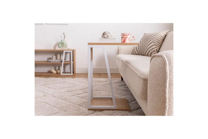 Zeric Sidebord 30 cm - Blå/Hvid - Møbler - Borde - Aflastningsbord - Lampebord