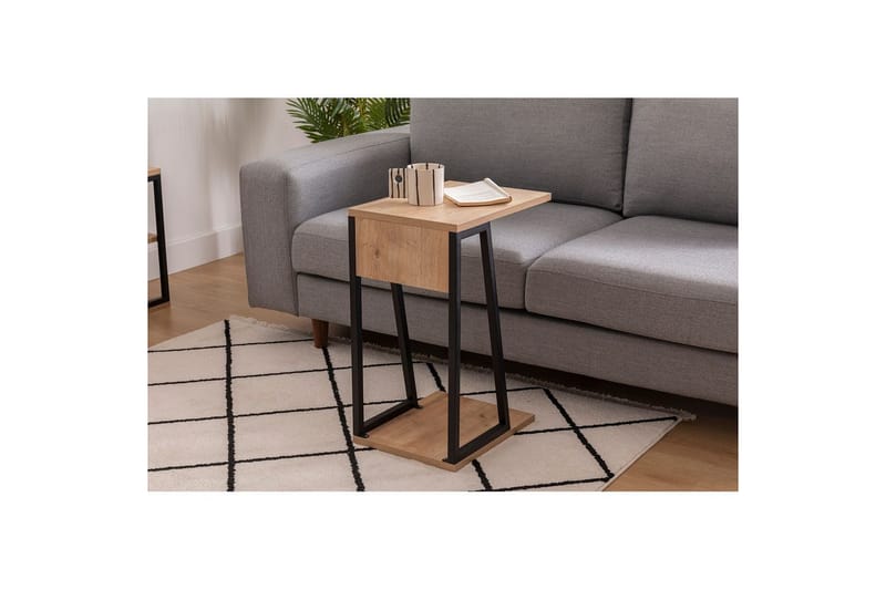 Zeric Sidebord 30 cm - Blå/Sort - Møbler - Borde - Aflastningsbord - Lampebord