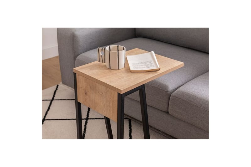 Zeric Sidebord 30 cm - Blå/Sort - Møbler - Borde - Aflastningsbord - Lampebord