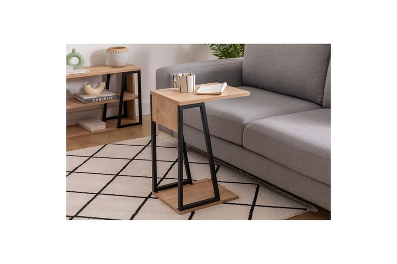 Zeric Sidebord 30 cm - Blå/Sort - Møbler - Borde - Aflastningsbord - Lampebord