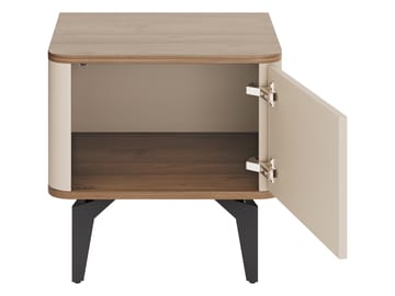 Zeyrin Sengebord 48 cm - Beige|brun|sort - Møbler - Borde - Aflastningsbord - Sengebord
