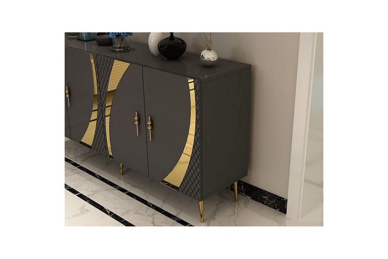 Zoman Konsolbord 150 cm - Guld/Antracit - Møbler - Borde - Aflastningsbord - Entrébord