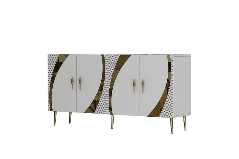 Zoman Konsolbord 150 cm - Guld/Hvid - Møbler - Borde - Aflastningsbord - Entrébord