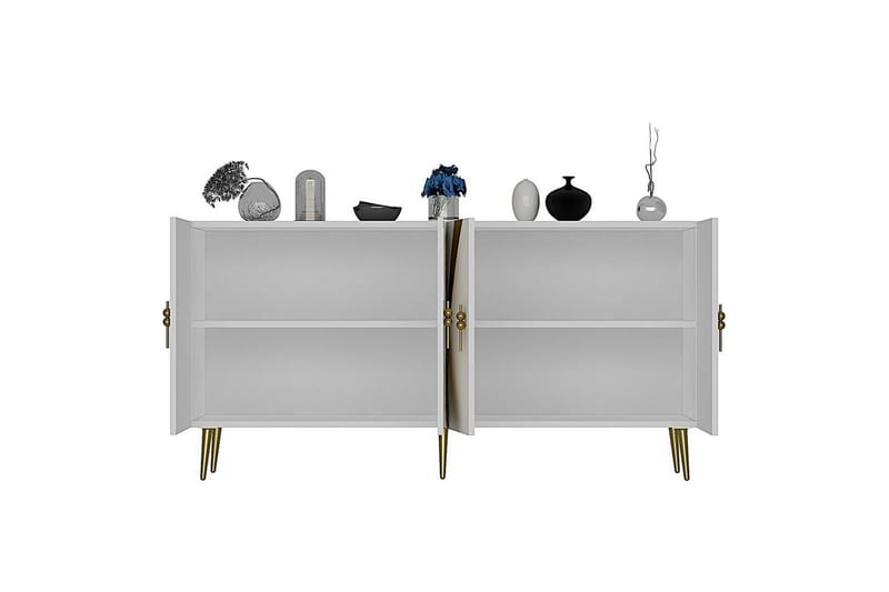 Zoman Konsolbord 150 cm - Guld/Hvid - Møbler - Borde - Aflastningsbord - Entrébord