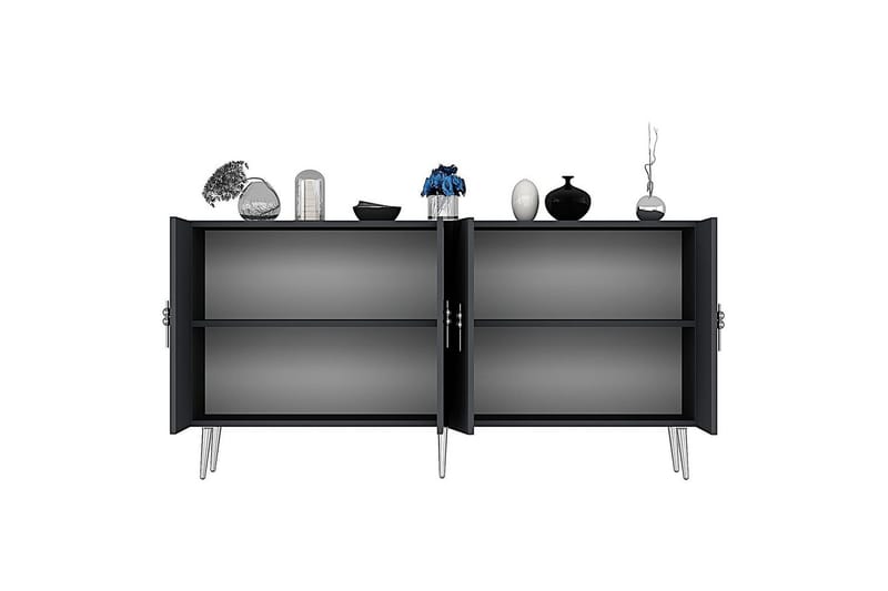 Zoman Konsolbord 150 cm - Sølv/Antracit - Møbler - Borde - Aflastningsbord - Entrébord