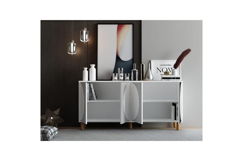 Zyric Konsolbord 150 cm - Hvid - Møbler - Borde - Aflastningsbord - Entrébord