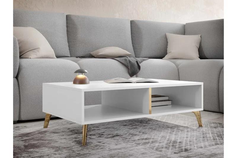 Akihiko Sofabord 100 cm - Hvid - Møbler - Borde - Sofabord