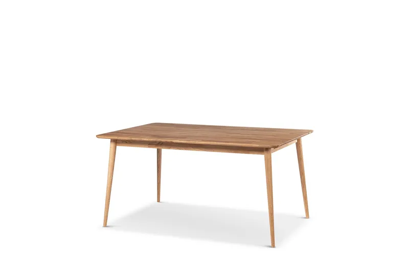 Alborg Spisebord 180 cm i massivt træ til 6 personer i massivt træ, Brun/Natur