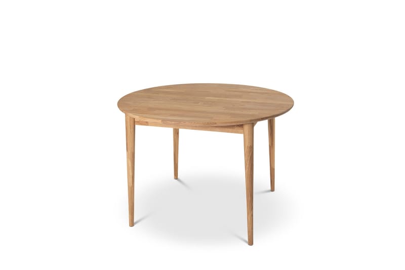 Alborg Udtræksbart Spisebord 110-150 cm Rundt til 4 personer i massivt træ, Natur