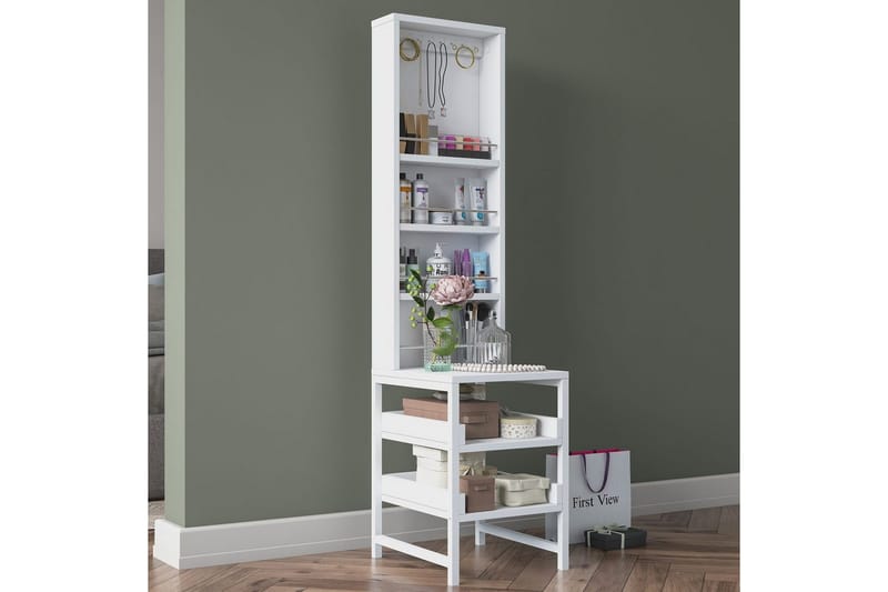 Aldros Toiletbord 35 cm - Hvid - Møbler - Borde - Sminkebord & konsolbord