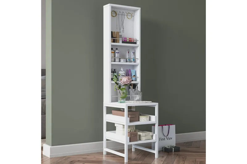Aldros Toiletbord 35 cm - Hvid - Møbler - Borde - Sminkebord & konsolbord