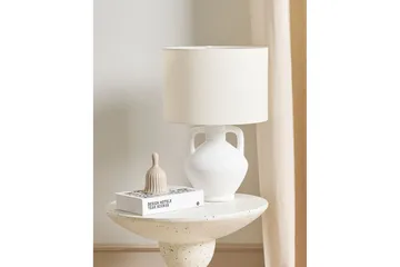 Alezio Sofabord 50 cm Rund - Hvid - Møbler - Borde - Aflastningsbord - Lampebord