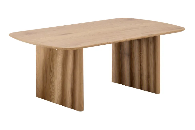 Alma rektangulært sofabord 120 cm i træ, Eg