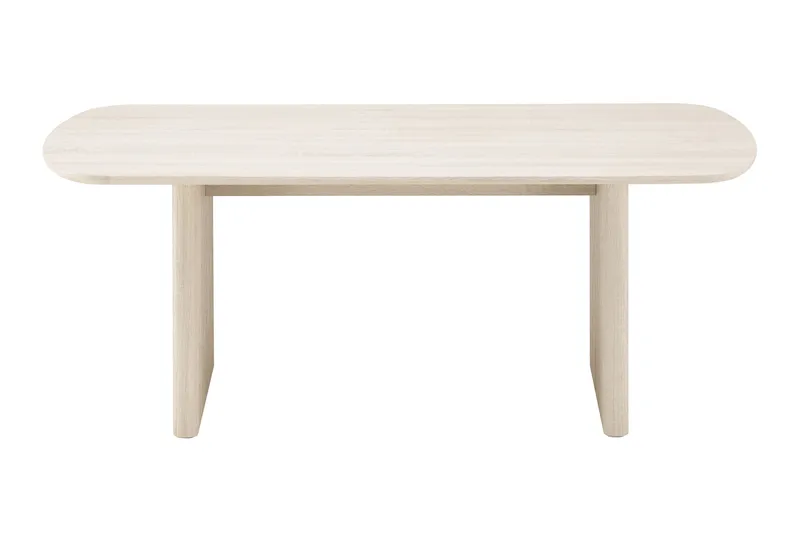 Alma rektangulært sofabord 120 cm i træ - Hvidbejdset eg - Møbler - Borde - Sofabord