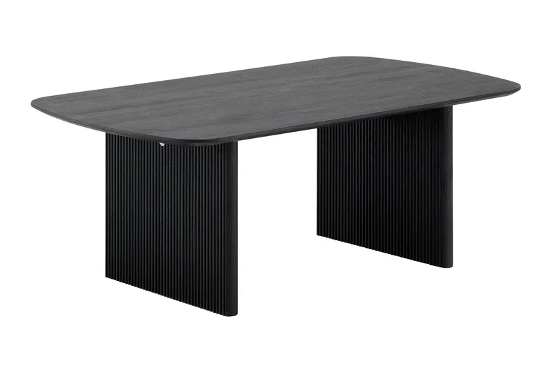 Alma rektangulært sofabord 120 cm i træ, Sortbejdset eg