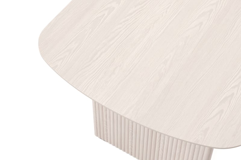 Alma rektangulært spisebord 180x90 cm finér - Hvidlaseret - Møbler - Borde - Spisebord og køkkenbord