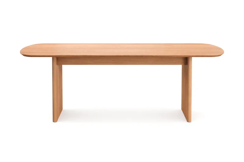 Alma rektangulært spisebord 220x100 cm finér - Eg - Møbler - Borde - Spisebord og køkkenbord