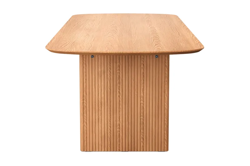 Alma rektangulært spisebord 220x100 cm finér - Eg - Møbler - Borde - Spisebord og køkkenbord