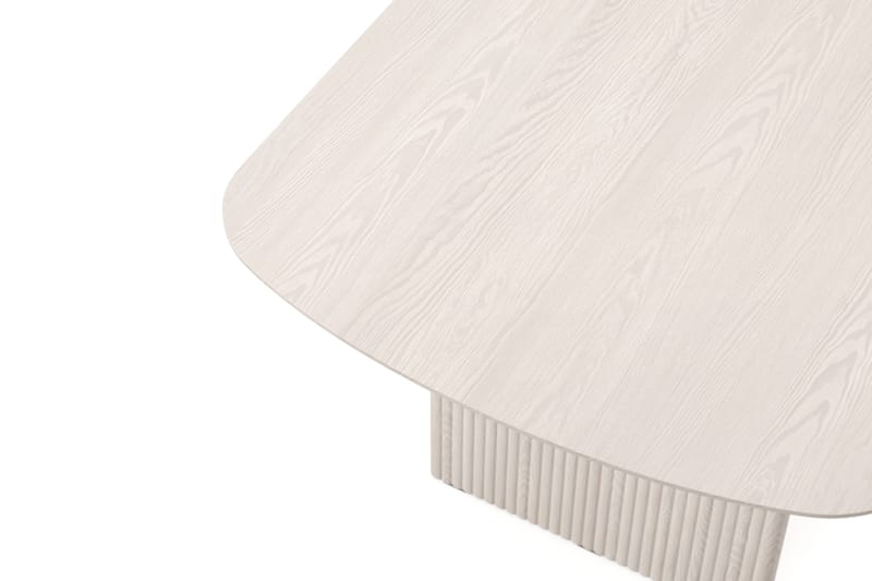 Alma rektangulært spisebord 220x100 cm finér - Hvidlaseret - Møbler - Borde - Spisebord og køkkenbord