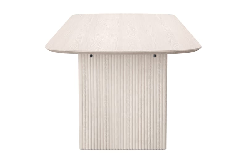 Alma rektangulært spisebord 220x100 cm finér - Hvidlaseret - Møbler - Borde - Spisebord og køkkenbord