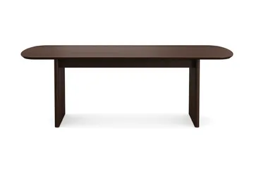 Alma rektangulært spisebord 220x100 cm finér - Røget eg - Møbler - Borde - Spisebord og køkkenbord