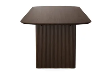Alma rektangulært spisebord 220x100 cm finér - Røget eg - Møbler - Borde - Spisebord og køkkenbord