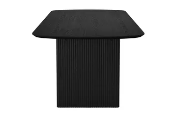 Alma rektangulært spisebord 220x100 cm finér - Sort - Møbler - Borde - Spisebord og køkkenbord
