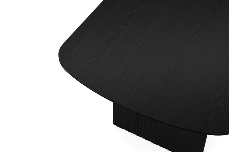 Alma rektangulært spisebord 220x100 cm finér - Sort - Møbler - Borde - Spisebord og køkkenbord