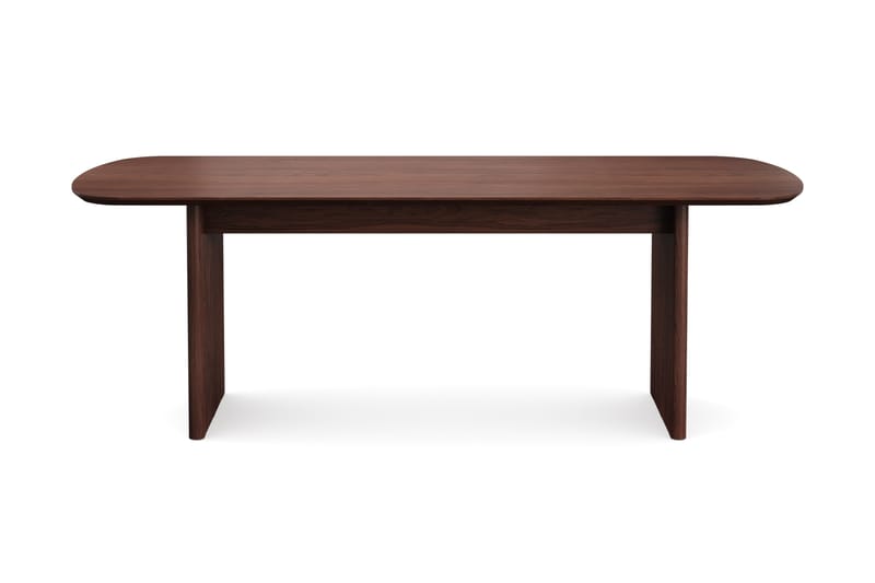 Alma rektangulært spisebord 220x100 cm finér - Valnød - Møbler - Borde - Spisebord og køkkenbord