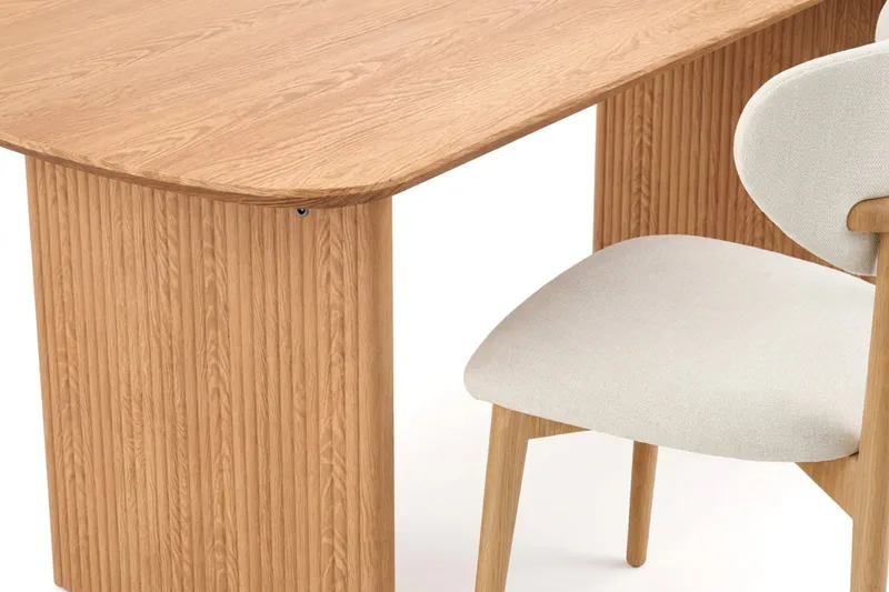 Alma spisegruppe rektangulær 180 cm eg med 6 Molly-spisestole - Eg - Møbler - Borde - Spisebordssæt