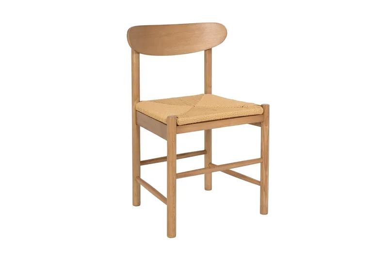 Alma spisegruppe rektangulær 220 cm eg med 6 Malte spisestole - Eg - Møbler - Borde - Spisebordssæt