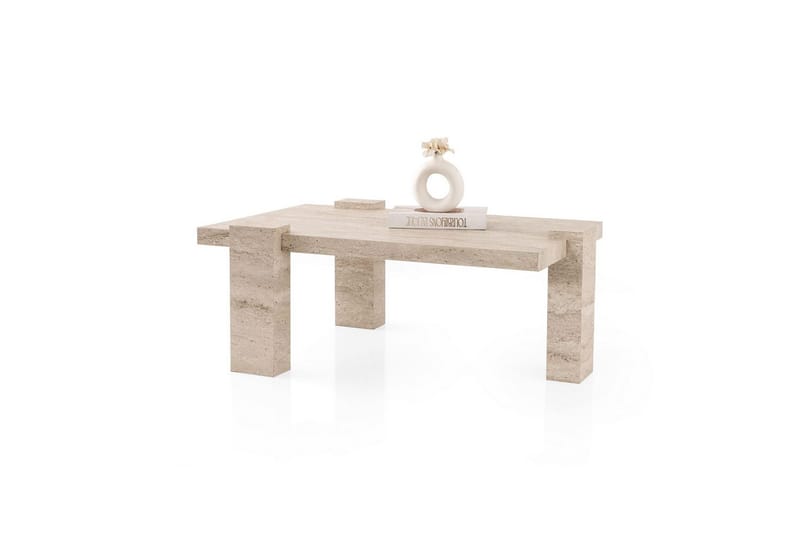 Almasi Sofabord 110 cm, Travertin