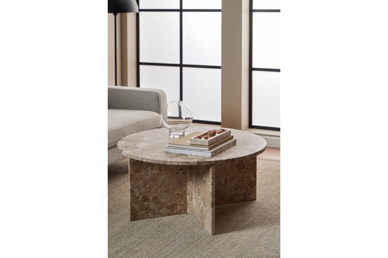 Alruba Sofabord 90 cm - Brun - Møbler - Borde - Sofabord