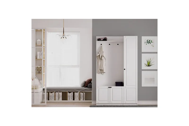 Alvric Hattehylde 120 cm - Mat Hvid - Møbler - Borde - Bordtilbehør