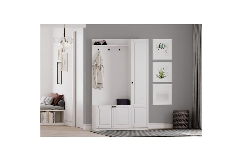 Alvric Hattehylde 120 cm - Mat Hvid - Møbler - Borde - Bordtilbehør