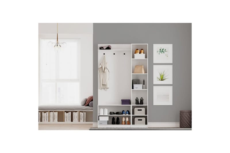 Alvric Hattehylde 120 cm - Mat Hvid - Møbler - Borde - Bordtilbehør