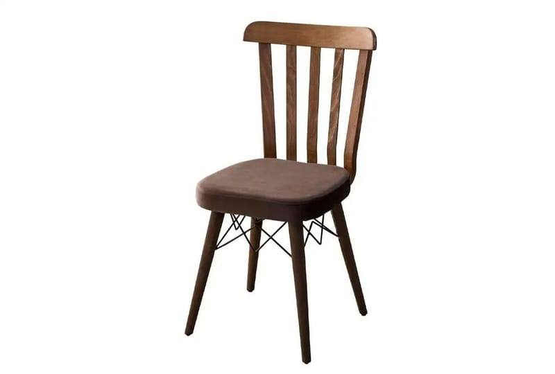 Alvryn spisegruppe bord 130 cm + 4 stole - Brun - Møbler - Borde - Spisebordssæt