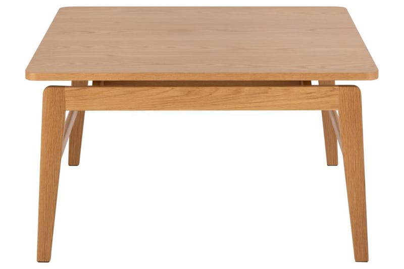 Amasi 80 cm Kvadratisk Sofabord med Svævende Bordplade i Eg - Brun - Møbler - Borde - Sofabord