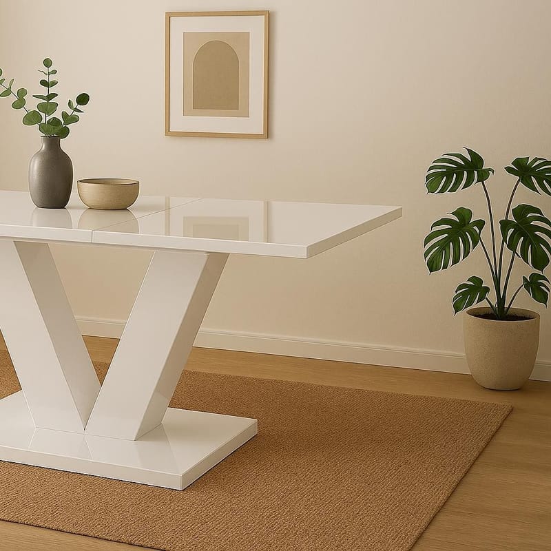 Andy Spisebord 140 cm - Hvid - Møbler - Borde - Spisebord og køkkenbord