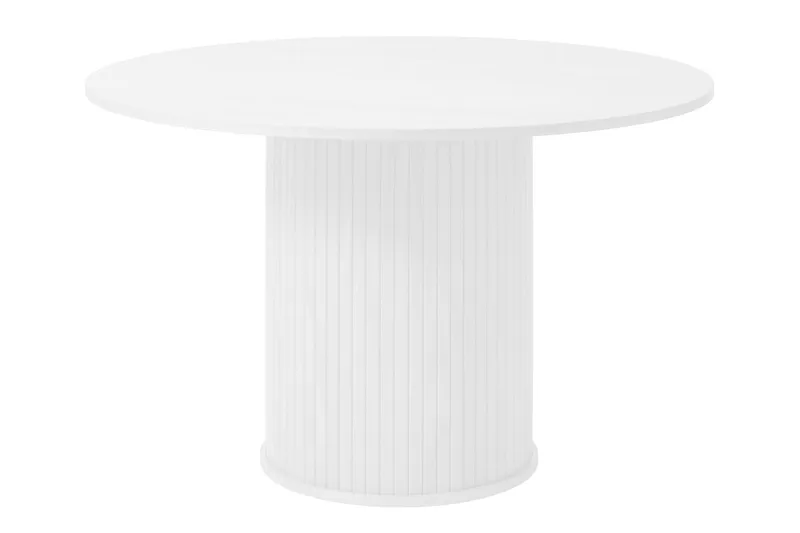 Angelique Spisebord 120 cm Rundt, Hvid