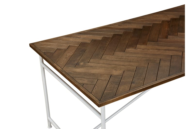 Antwerp Spisebord 200 cm - Hvid/Brun - Spisebord og køkkenbord