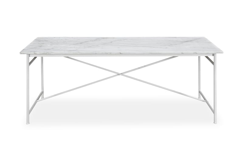 Antwerp Spisebord 200 cm Marmor - Hvid - Spisebord og køkkenbord