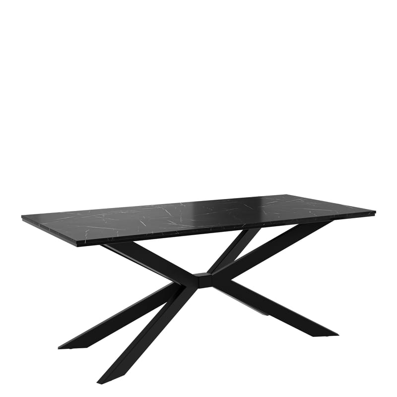 Aplung Spisebord 190 cm Rektangulær, Sort