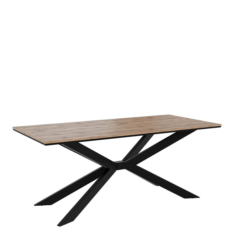 Aplung Spisebord 190 cm Rektangulær, Sort/Brun