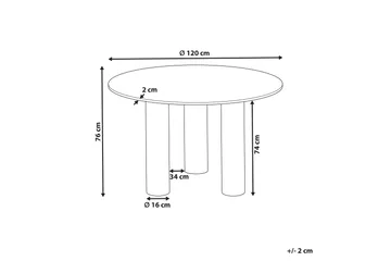 Appelle Spisebord 120 cm Rund - Møbler - Borde - Spisebord og køkkenbord