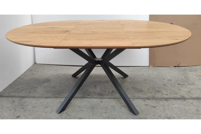 Armando Spisebord 120 cm Rundt - Sort/Beige - Møbler - Borde - Spisebord og køkkenbord