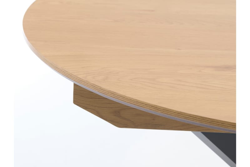 Armando Spisebord 120 cm Rundt - Sort/Beige - Møbler - Borde - Spisebord og køkkenbord